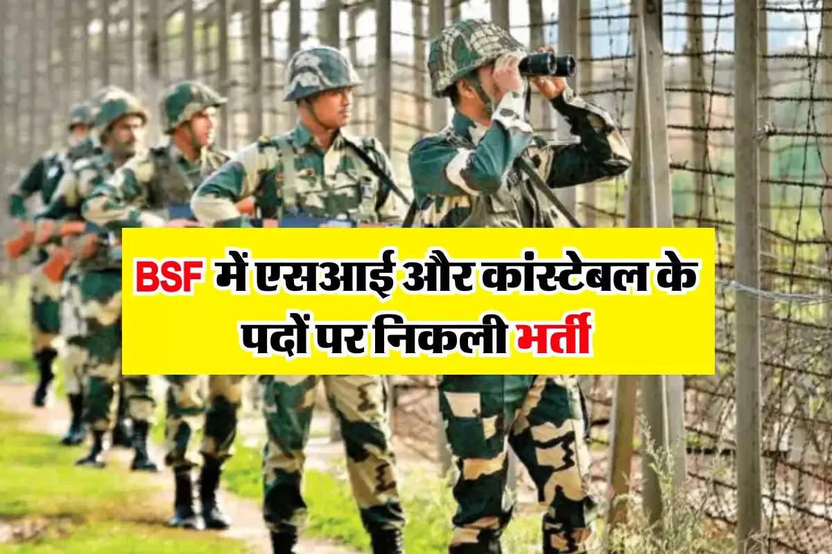 BSF Recruitment 2024 : BSF में एसआई और कांस्टेबल के पदों पर निकली भर्ती, आवेदन प्रक्रिया हुई शुरु