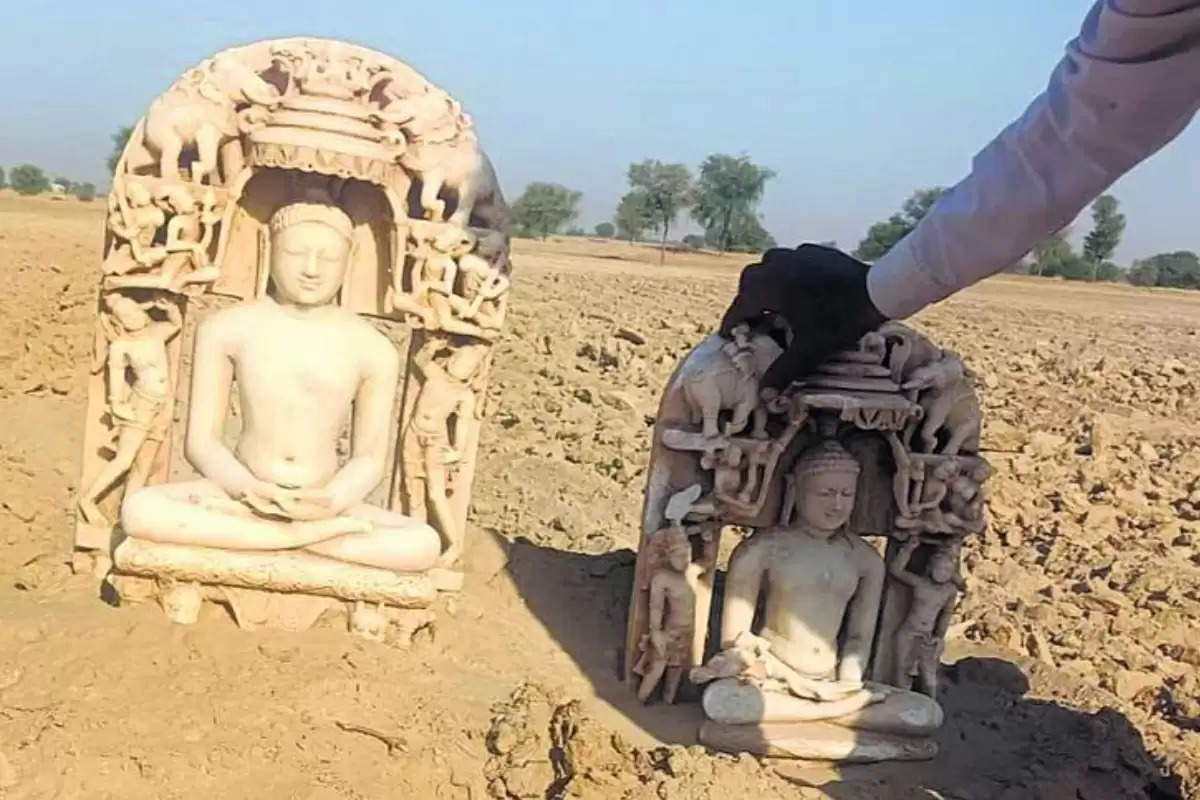 Haryana border: हनुमानगढ़ जिले के इस गांव में खेत की खुदाई के दौरान मिली भगवान महावीर की मूर्तियां  